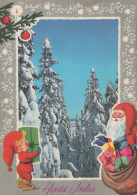 SANTA CLAUS Happy New Year Christmas Vintage Postcard CPSM #PAV677.A - Kerstman