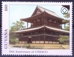 Guyana 1997 MNH, Horyu Ji Japan, UNESCO, Architecture - UNESCO