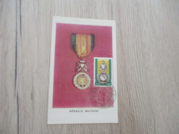 Algérie  Premier Jour Carte Maximum Médaille Militaire 1952 - Brieven En Documenten