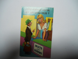 THEMES DIVERS CARTE  COULEUR ANCIENNE  FANTAISIE DESSIN I DONT SUPPOSE YOU'VE GOT ANY LITTLE VICES   FEMME  HOMME AVEC C - Humor