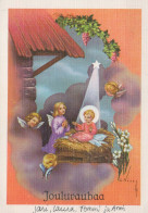 ÁNGEL Navidad Niño JESÚS Vintage Tarjeta Postal CPSM #PBP288.A - Engel