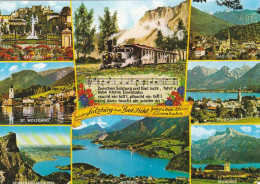 Salzburg Und Bad Ischel - Multiview - Austria - Used Stamped Postcard - Austria2 - Sonstige & Ohne Zuordnung