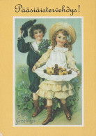 PASQUA BAMBINO Vintage Cartolina CPSM #PBO323.A - Easter