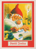 WEIHNACHTSMANN SANTA CLAUS Neujahr Weihnachten GNOME Vintage Ansichtskarte Postkarte CPSM #PBO080.A - Santa Claus