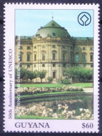 Guyana 1997 MNH, Gardens Wurzburg In Germany, UNESCO Architecture - UNESCO