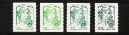 2013 - Série Autoadhésifs  N° 858 à 861  MARIANNE DE CIAPPA 4 Valeurs NEUFS** LUXE MNH - Unused Stamps