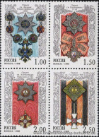 Russland 1998, Mi. 678-81 ZD ** - Unused Stamps