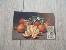 Algérie  Premier Jour Carte Maximum? Foire Exposition Alger 1950 Oranges - Storia Postale