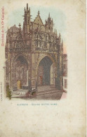 61 - Alencon - Eglise Notre Dame   ** CPA Précurseur Vierge Colorisée ** Pub Chocolat De La Cie Coloniale - Alencon