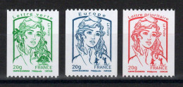 YV 4778 à 4780 N** MNH Luxe , Marianne De Ciappa & Kawena , Provenant De Roulette - Unused Stamps