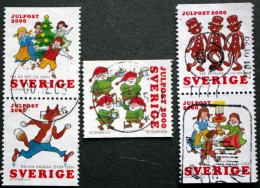 Sweden 2000   MiNr. 2202-06 (O)  ( Lot  I 445 ) - Used Stamps