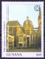 Guyana 1997 MNH, Aachen Cathedral In Germany, UNESCO World Heritage Sites, Architecture - UNESCO