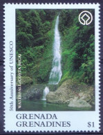 Grenada Gr. 1997 MNH, Waterfall, La Amisted National Park In Costa Rica, UNESCO - - UNESCO