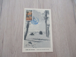 Côte Française Des Somalis 1955 Premier Jour Carte Maximum ? Tente De Nomades Donakil - Covers & Documents