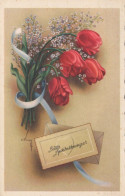 FLOWERS Vintage Ansichtskarte Postkarte CPSMPF #PKG078.A - Flowers