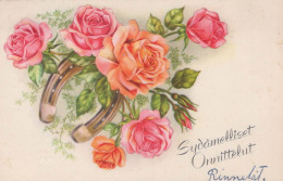 FLEURS Vintage Carte Postale CPA #PKE489.A - Flowers