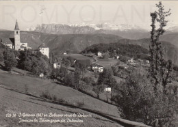 CARTOLINA  C19 S.GENESIO M.1087,MOLZANO,TRENTINO ALTO ADIGE-PR. BOLZANO VERSO LE DOLOMITI-BELLA ITALIA,VIAGGIATA 1955 - Bolzano (Bozen)