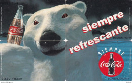 PERU(chip) - Puzzle Of 4 Cards, Coca Cola, Tirage 50000, Used - Peru