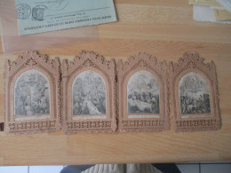 Canivet Holly Card  SERIE DE 4 CHEMIN CROIX IMAGE PIEUSE - Images Religieuses