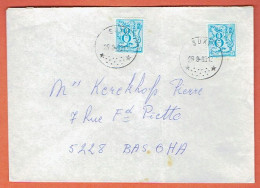 37P - Relais Suxy 1983 Vers Bas-Oha - Postmarks With Stars