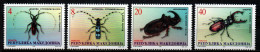 Nordmazedonien Makedonia 1998 - Mi.Nr. 143 - 146 - Postfrisch MNH - Insekten Insects Käfer Beetles - Käfer