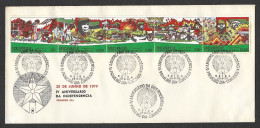 Mozambique FDC 4 Ans Indépendance 1979 Cachet Beira Postmark 4 Years Independence Esclavage Slavery Kalachnikov Mondlane - Mozambico