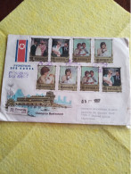 North Korea.argentina.reg Illustrated Cover 1987.chongryu Restaurant.3* Royal Baby.yv1735/35D.2*1728 H.val.1557.1765A.cv - Korea (Noord)