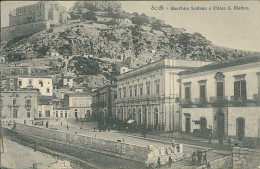 SCICLI ( RAGUSA ) QUARTIERE FONTANA E CHIESA S. MATTEO - FOTO SANTOSPAGNUOLO - SPEDITA 1909 (20966) - Ragusa