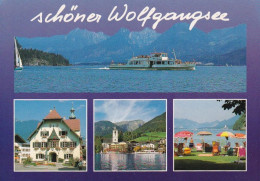 Wolfgangsee - Multiview - Austria - Used Stamped Postcard - Austria2 - Sonstige & Ohne Zuordnung