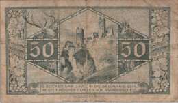 50 PFENNIG 1919 Stadt WITTLICH Rhine DEUTSCHLAND Notgeld Banknote #PI201 - [11] Emissions Locales