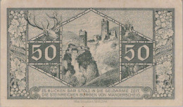 50 PFENNIG 1919 Stadt WITTLICH Rhine DEUTSCHLAND Notgeld Banknote #PG059 - [11] Emissions Locales