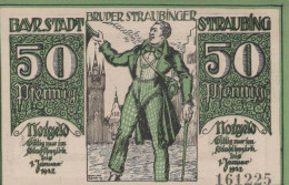 50 PFENNIG 1919 Stadt STRAUBING Bavaria UNC DEUTSCHLAND Notgeld Banknote #PJ180 - [11] Emissions Locales
