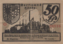 50 PFENNIG 1919 Stadt DORTMUND AND HoRDE Westphalia UNC DEUTSCHLAND #PH586 - [11] Emissions Locales