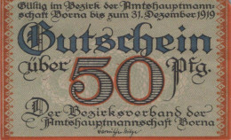 50 PFENNIG 1919 Stadt BORNA Saxony UNC DEUTSCHLAND Notgeld Banknote #PI497 - [11] Emissions Locales