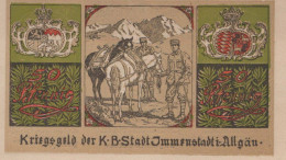 50 PFENNIG 1918 Stadt IMMENSTADT Bavaria DEUTSCHLAND Notgeld Banknote #PG272 - [11] Emissions Locales