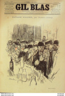 Gil Blas 1895 N°32 Gustave GEFFROY HEROS CELLARIUS Léopold GANGLOFF Charles MERKI - Zeitschriften - Vor 1900