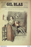 Gil Blas 1892 N°40 Guy MAUPASSANT Léon RIOTOR Léopold GANGLOFF Jean GOUDEZKI Louis MARSOLLEAU - Zeitschriften - Vor 1900