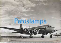 229728 AVIATION AIR FRANCE DOUGLAS DC4 SKYMASTER IN AIRPORT BREAK POSTAL POSTCARD - Other & Unclassified
