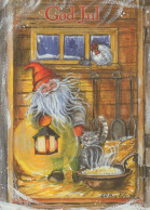 SANTA CLAUS Happy New Year Christmas Vintage Postcard CPSM #PAU477.GB - Santa Claus