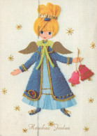 ANGEL CHRISTMAS Holidays Vintage Postcard CPSM #PAJ276.GB - Engel