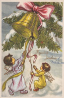 ANGEL CHRISTMAS Holidays Vintage Postcard CPSMPF #PAG757.GB - Angels