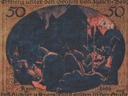 50 PFENNIG 1921 Stadt ERKELENZ Rhine UNC DEUTSCHLAND Notgeld Banknote #PA558 - [11] Lokale Uitgaven