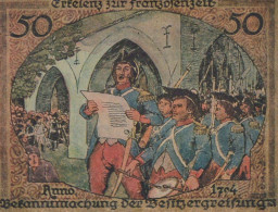 50 PFENNIG 1921 Stadt ERKELENZ Rhine UNC DEUTSCHLAND Notgeld Banknote #PA557 - [11] Lokale Uitgaven