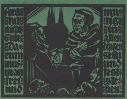 50 PFENNIG 1921 Stadt ERFURT Saxony UNC DEUTSCHLAND Notgeld Banknote #PB283 - [11] Lokale Uitgaven