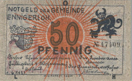 50 PFENNIG 1921 Stadt ENNIGERLOH Westphalia UNC DEUTSCHLAND Notgeld #PB248 - Lokale Ausgaben