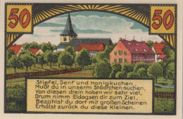50 PFENNIG 1921 Stadt ELDAGSEN Hanover UNC DEUTSCHLAND Notgeld Banknote #PA530 - [11] Lokale Uitgaven
