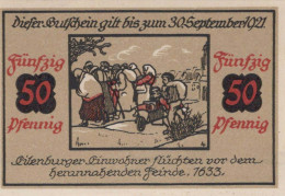 50 PFENNIG 1921 Stadt EILENBURG Saxony UNC DEUTSCHLAND Notgeld Banknote #PB080 - Lokale Ausgaben