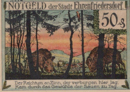 50 PFENNIG 1921 Stadt EHRENFRIEDERSDORF Saxony UNC DEUTSCHLAND Notgeld #PB055 - Lokale Ausgaben