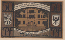 50 PFENNIG 1921 Stadt EBERSWALDE Brandenburg UNC DEUTSCHLAND Notgeld #PB019.V - Lokale Ausgaben