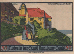 50 PFENNIG 1921 Stadt DORNBURG Thuringia UNC DEUTSCHLAND Notgeld Banknote #PA494 - Lokale Ausgaben